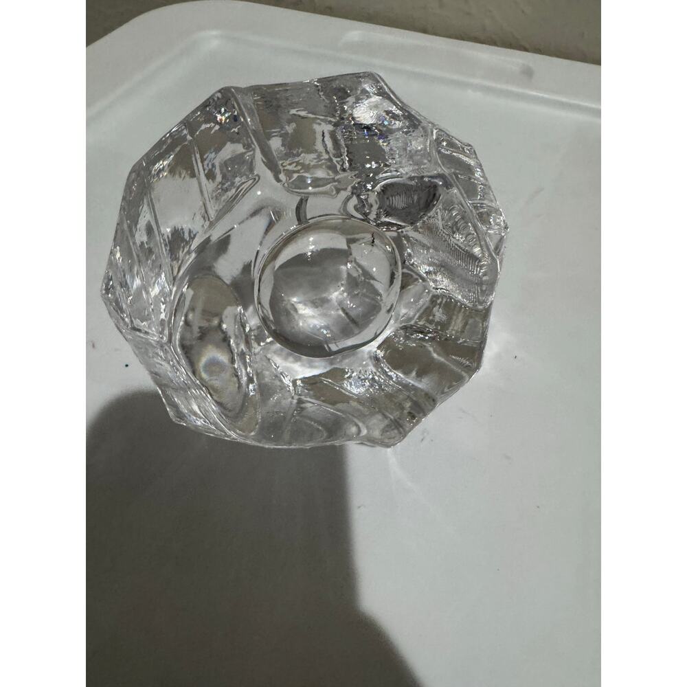 Kosta Boda Scandi Glass Rock Candle Votive Holder Vintage - Picture 6 of 9